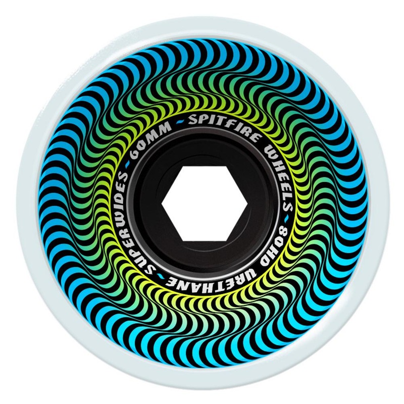 Spitfire Superwides 80HD Ice Grey Skateboard Wheels - 60mm
