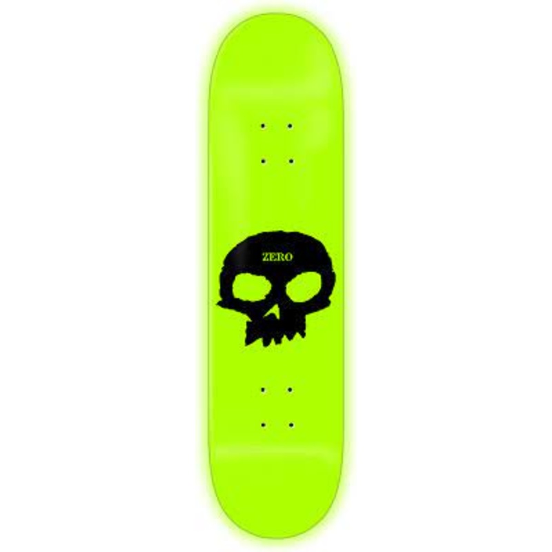 Zero GITD Single Skull Skateboard Deck - 8.25"