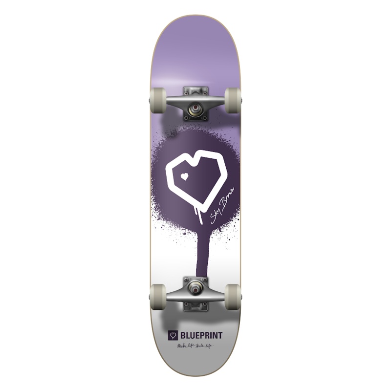 Blueprint X Sky Brown X MLSL Guest Purple Skateboard - 7.75"