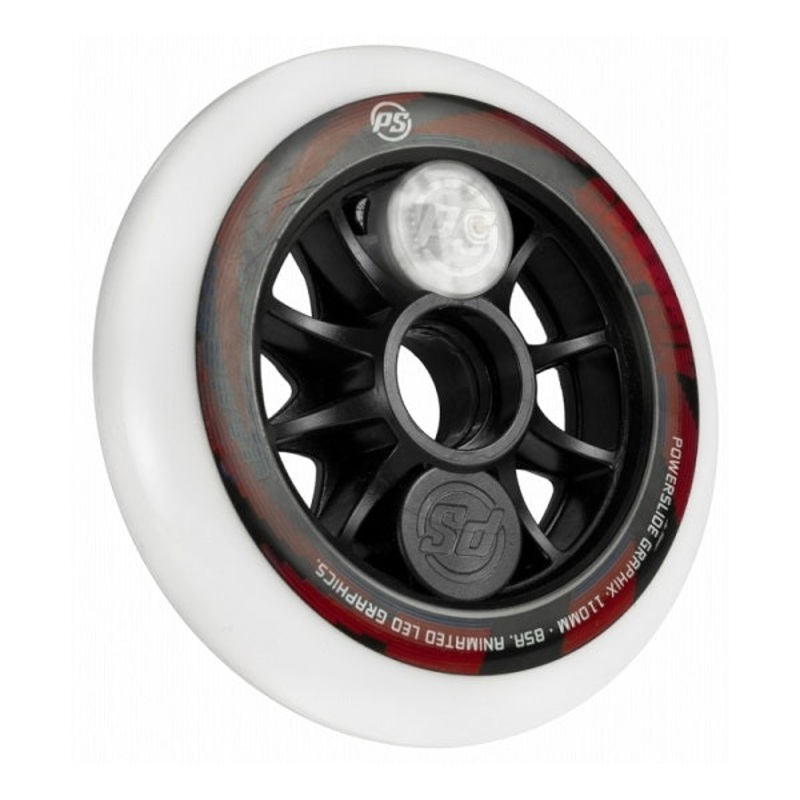 Powerslide Graphix 110mm Wheel - Coloured Lights