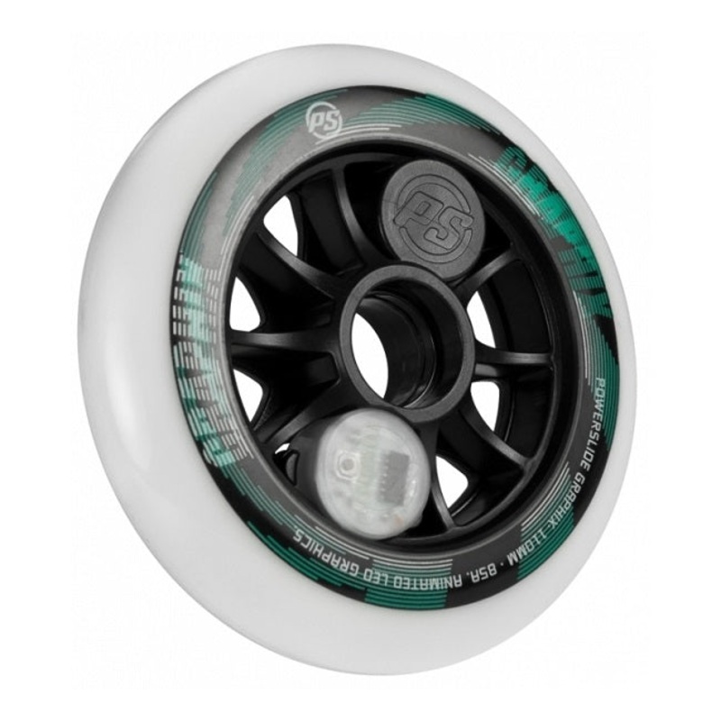 Powerslide Graphix 110mm Wheel - White Lights