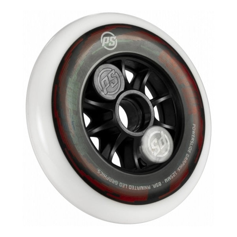 Powerslide Graphix 125mm Wheel - Coloured Lights
