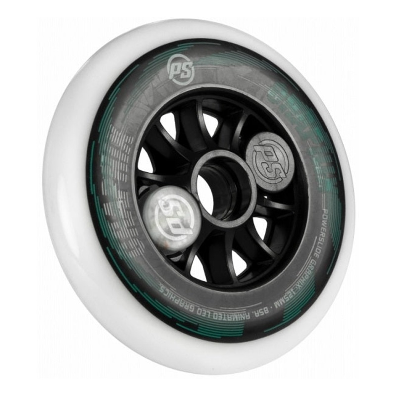 Powerslide Graphix 125mm Wheel - White Lights