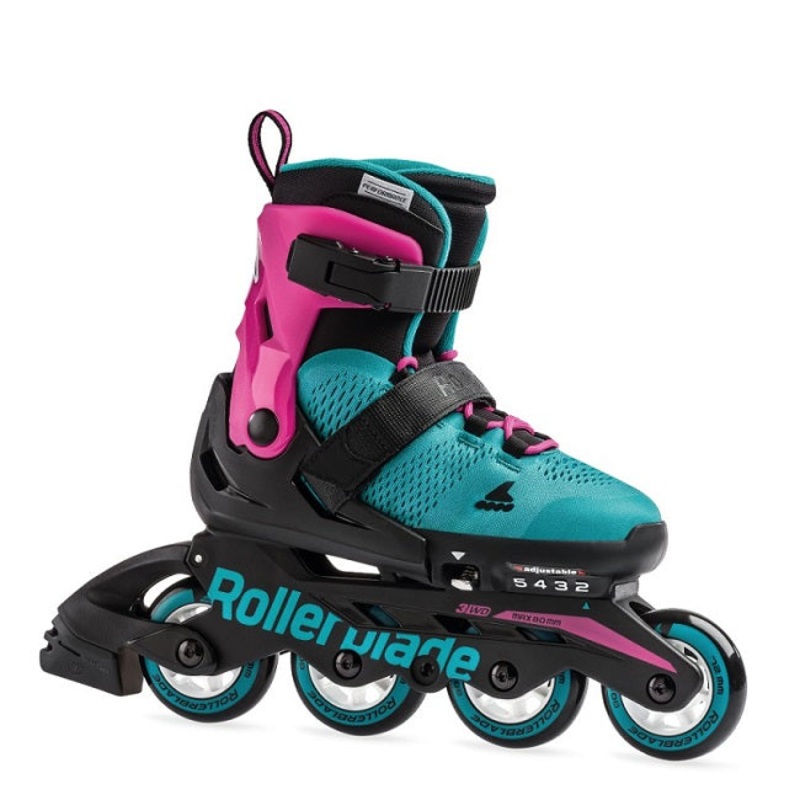 Rollerblade Microblade Kids Skates - Pink/Emerald Green