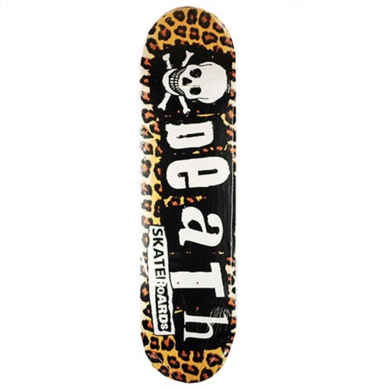 Death Leopard Punk Skateboard Deck - 8.5"