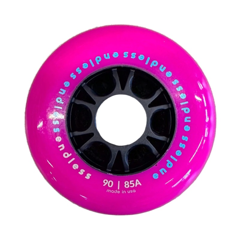 Endless Neon Pink 90mm Wheels - Set of 4