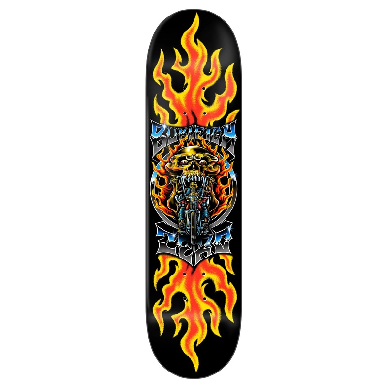 Zero Chrome Brandon Burleigh Orange Skateboard Deck - 8.5"
