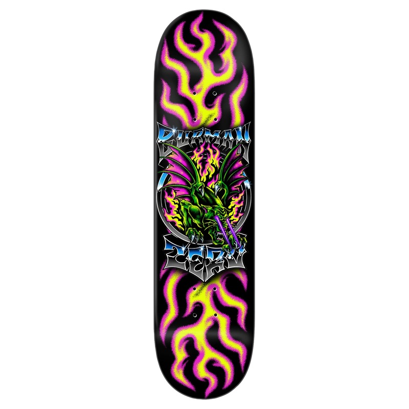 Zero Chrome Dane Burman Pink Skateboard Deck - 8.5"
