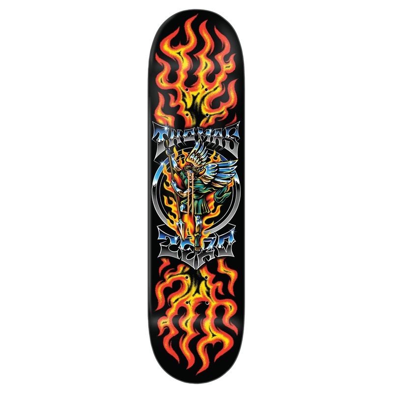 Zero Chrome Jamie Thomas Orange Skateboard Deck - 8.25"