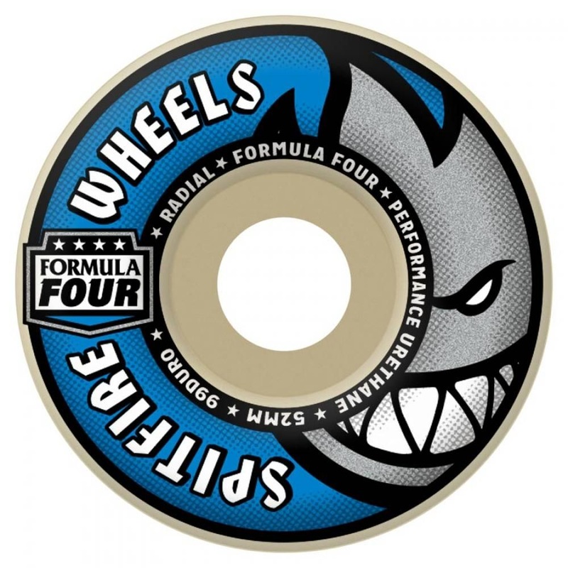 Spitfire Formula Four Wheels Radials White - 54mm 99du