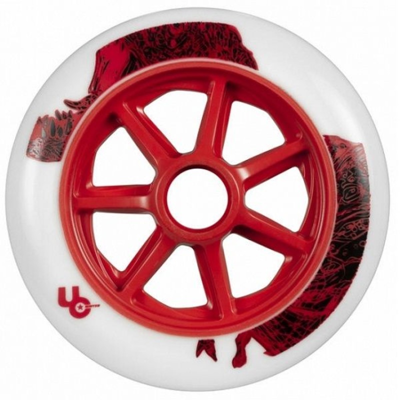 Undercover T-Rex Inline Skate Wheels - 125mm 86a Set of 6