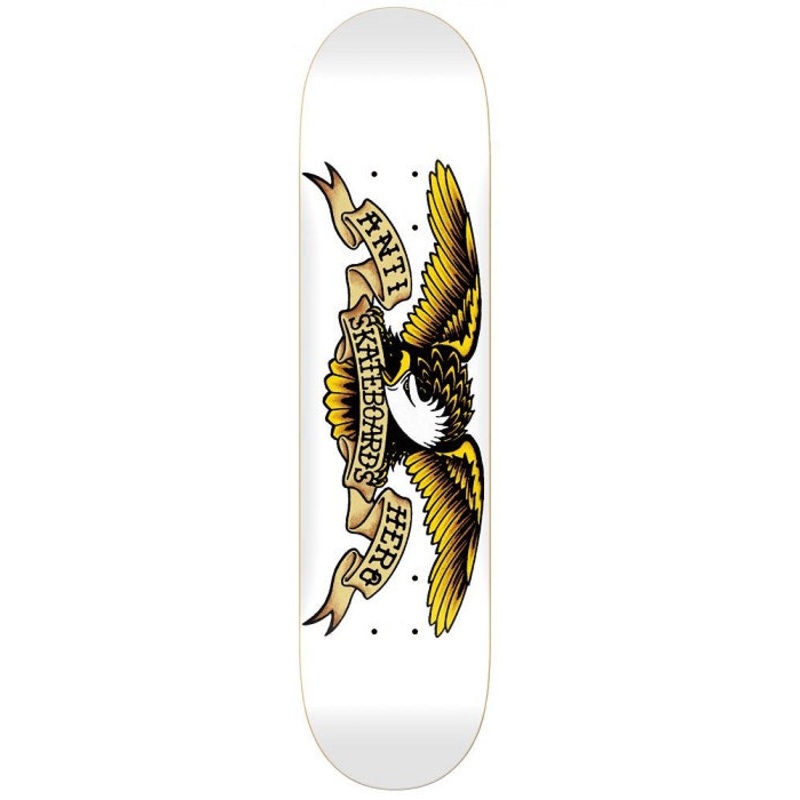 Anti Hero Classic Eagle White Skateboard Deck - 8.75"