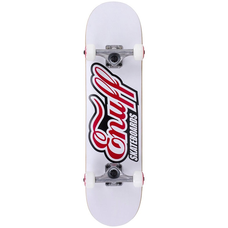 Enuff Classic Logo White Mini Skateboard - 7.25"