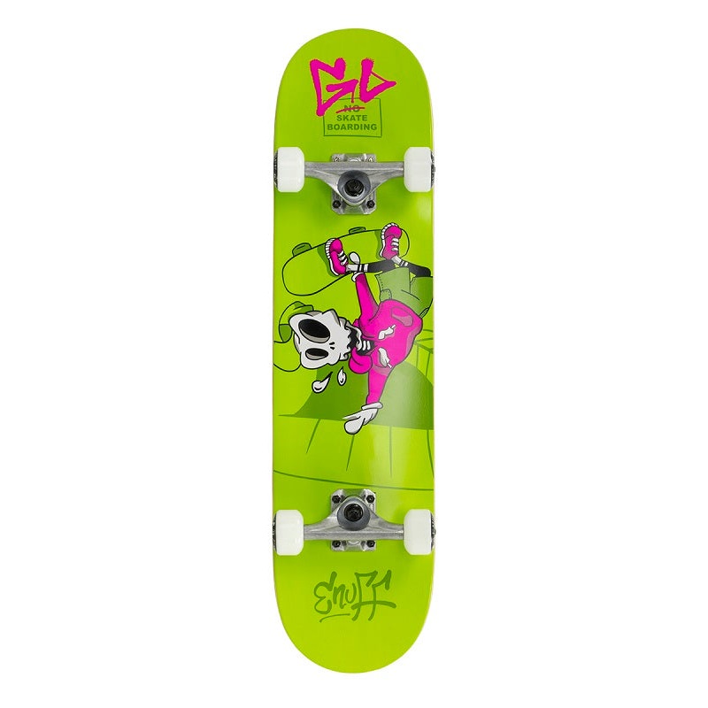 Enuff Skully Green Mini Skateboard - 7.25"