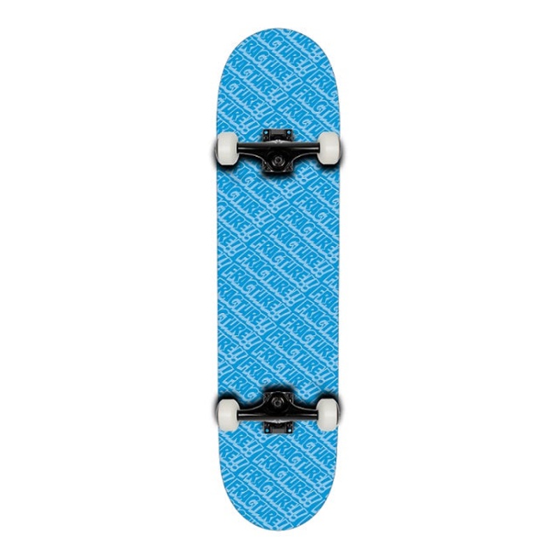 Fracture All Over Comic Blue Skateboard - 7.75"