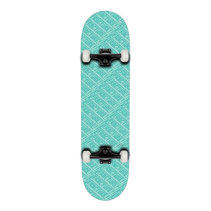 Fracture All Over Comic Green Skateboard - 8.25"