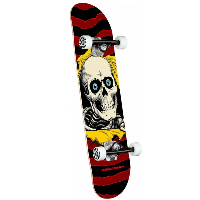Powell Peralta Ripper One Off Burgundy Skateboard - 7.5"