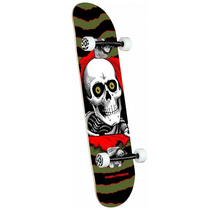 Powell Peralta Ripper One Off Olive Skateboard - 7.0"
