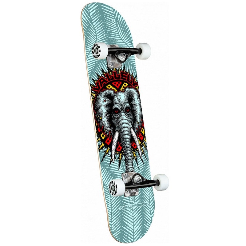 Powell Peralta Vallely Elephant Blue Skateboard - 8.25"