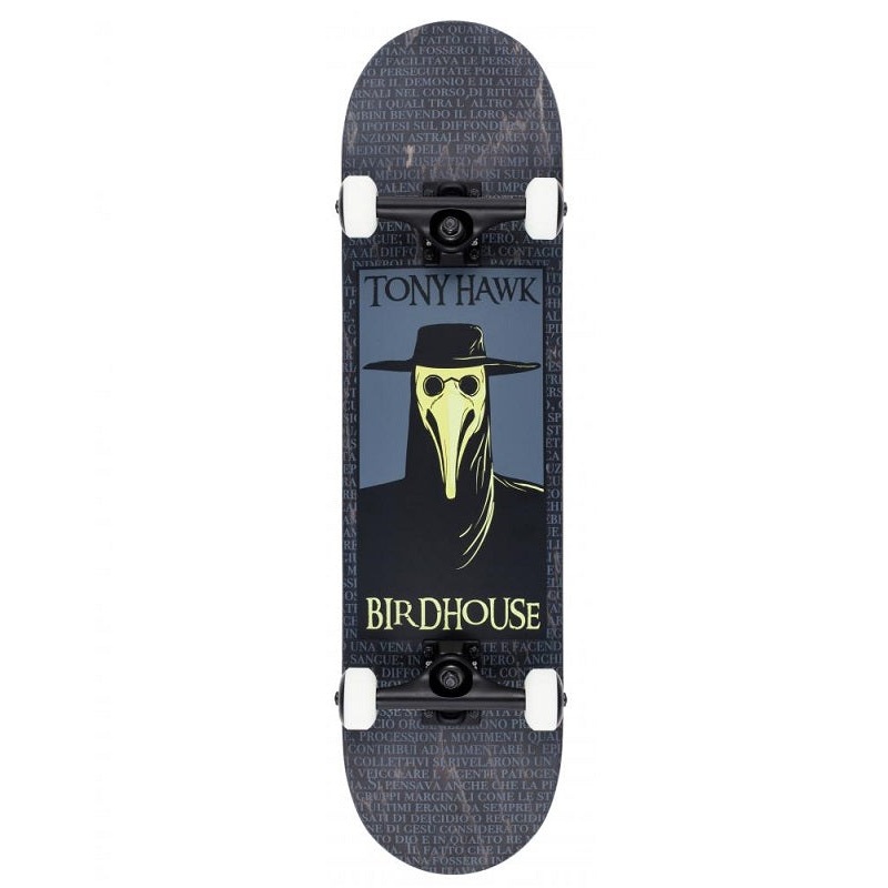 Birdhouse Stage 3 Plague Doctor Black Skateboard - 8.0"