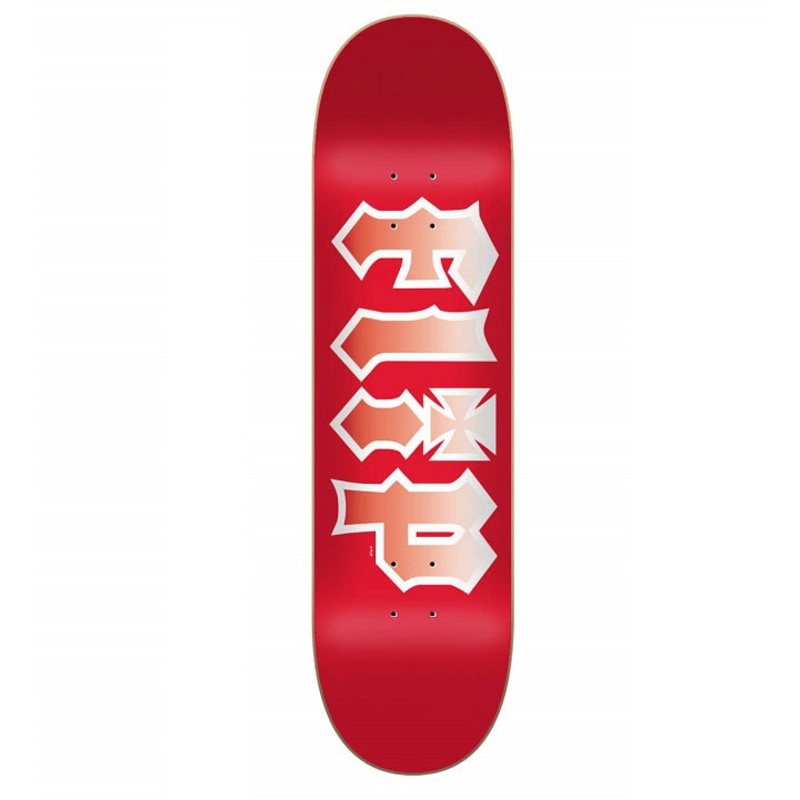 Flip HKD Faded Red Skateboard Deck - 8.0"