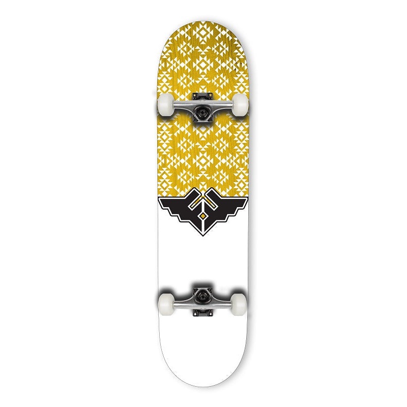 Fracture Wings V3 Yellow Skateboard - 8.0"