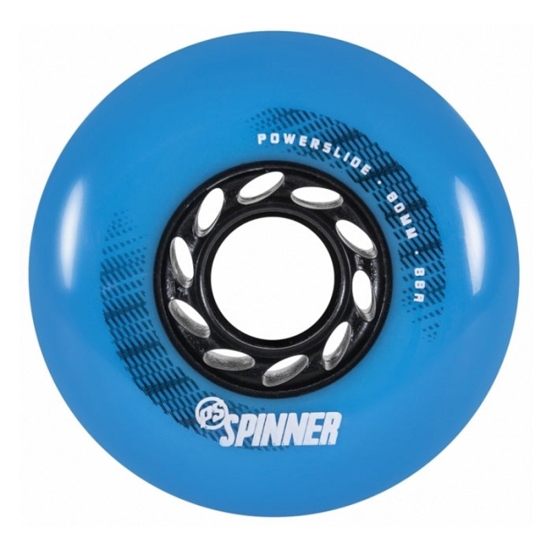 Powerslide Spinner Blue Wheels 80mm 88a - Set of 4