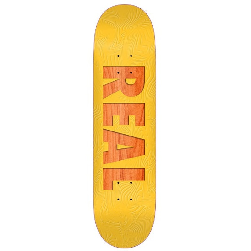 Real Bold Team Series Yellow Skateboard Deck - 8.06