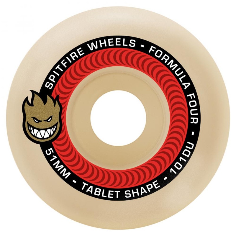 Spitfire Formula Four Tablet Skateboard Wheels - 53mm 101du