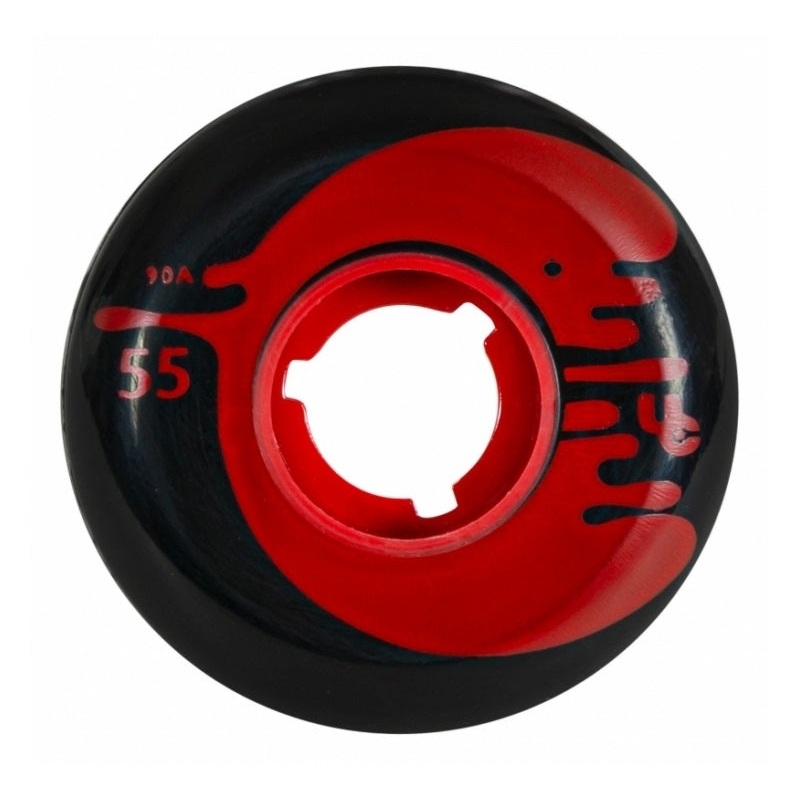 Undercover Cosmic Rosche Black Wheels Flat Radius 55mm 90a - Set of 4