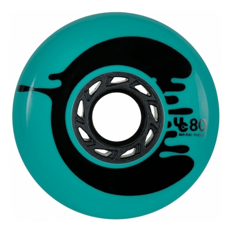 Undercover Cosmic Rosche Teal Wheels Full Radius 80mm 88a - Set of 4
