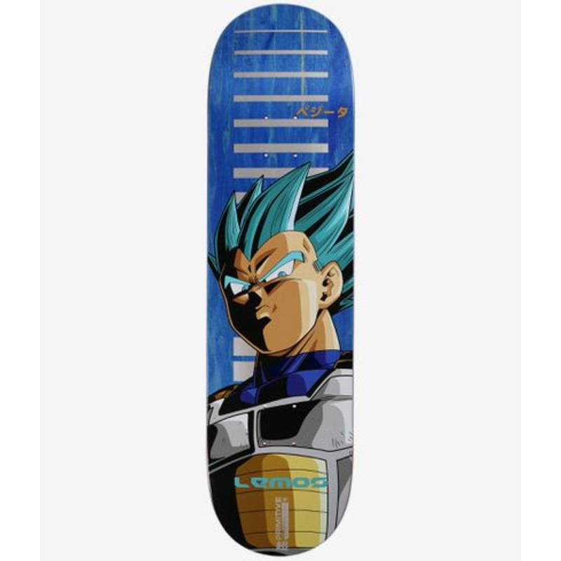 Dragon Ball Super x Primitive Skate Lemos Vegeta Skateboard Deck - 8.25"