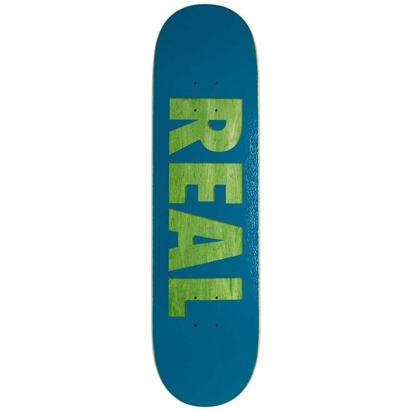 Real Bold Team Series Blue Skateboard Deck - 8.25