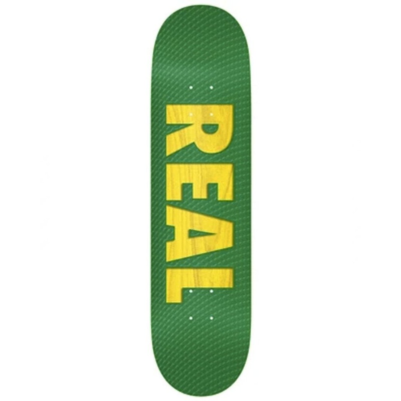 Real Bold Team Series Green Skateboard Deck - 8.38"