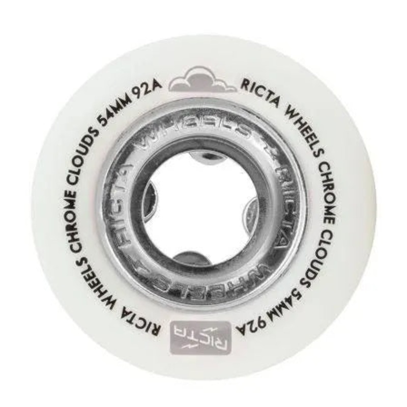 Ricta Chrome Clouds Black Skateboard Wheels - 54mm 92a