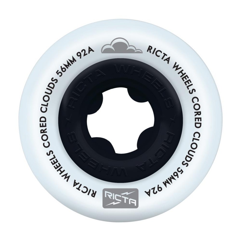 Ricta Cored Clouds Black Skateboard Wheels - 56mm 92a