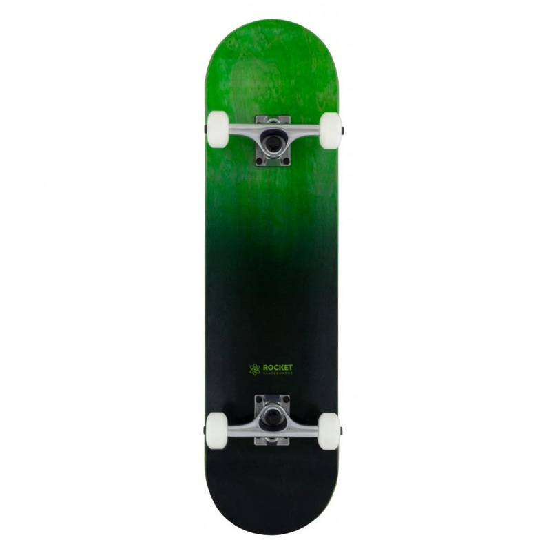 Rocket Double Dipped Black Skateboard - 8.0"