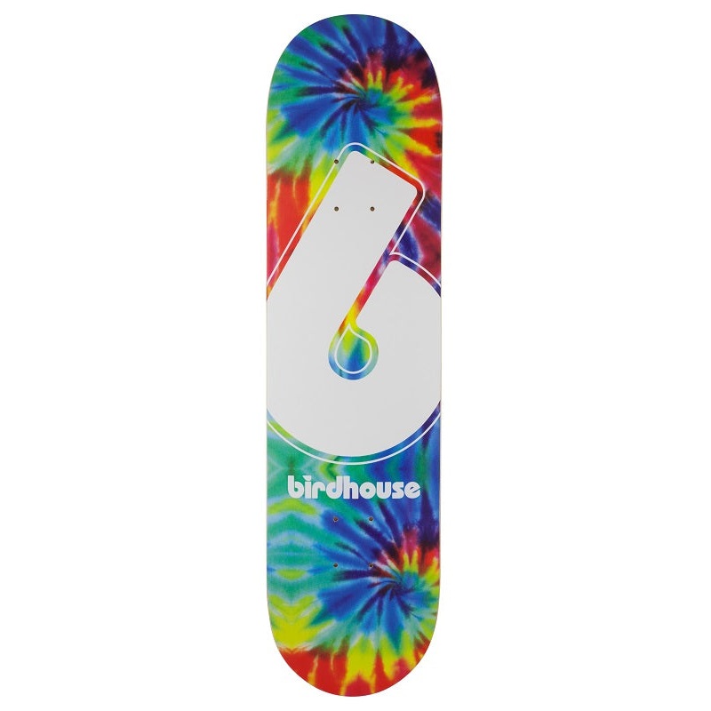 Birdhouse Giant B Tie Dye Logo Skateboard Deck - 8.0"