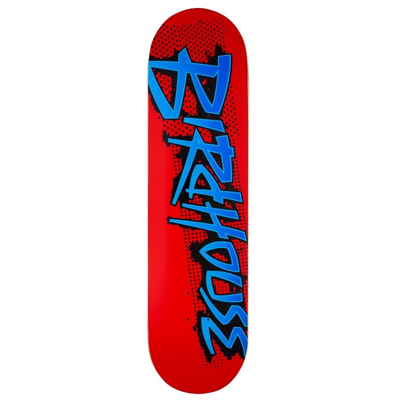 Birdhouse Splatter Logo Red Skateboard Deck - 8.25"