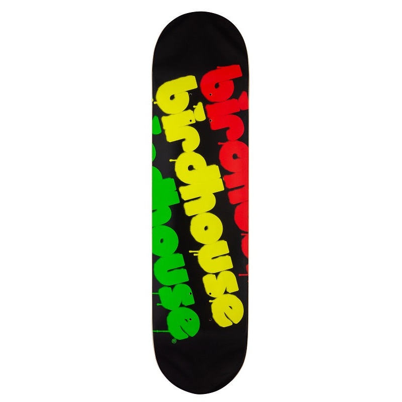 Birdhouse Triple Stack Rasta Logo Skateboard Deck - 8.0"