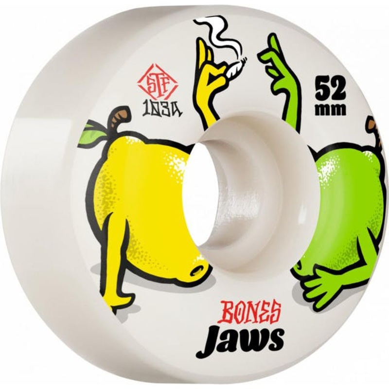 Bones STF Jaws Eazy Peazy V1 Standard Skateboard Wheels - 52mm 103a
