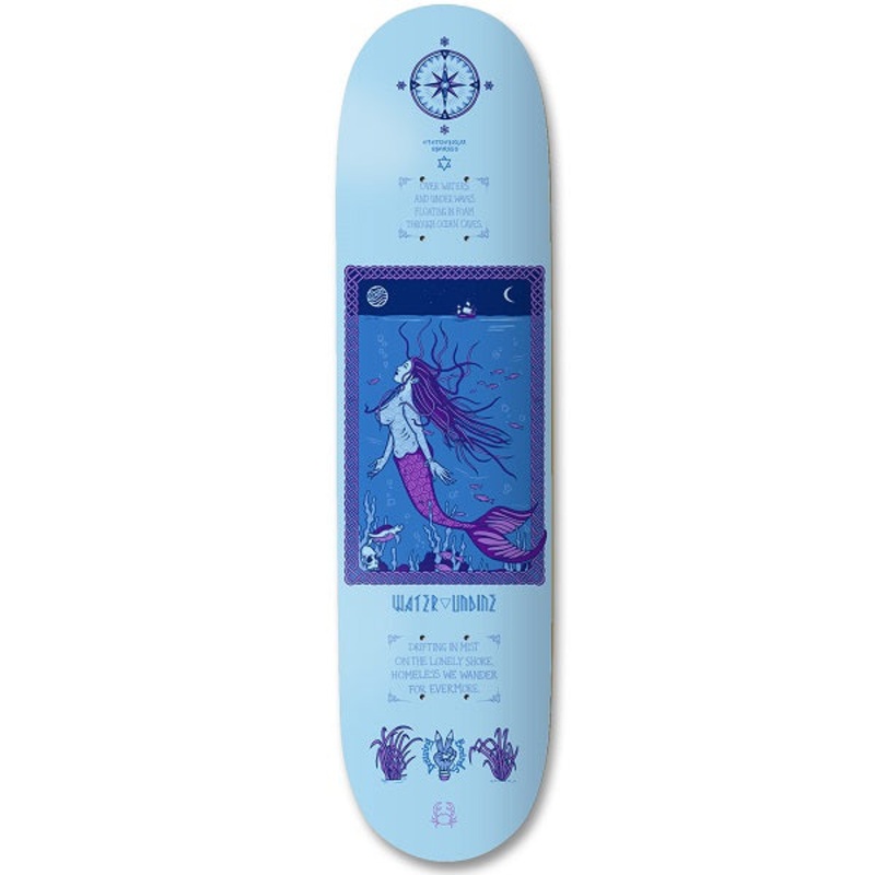 Drawing Boards Undine Skateboard Deck - 7.75"