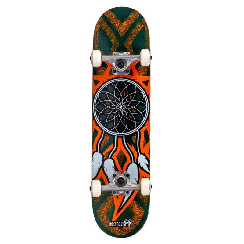 Enuff Dreamcatcher Mini Skateboard - Teal/Orange 7.25"