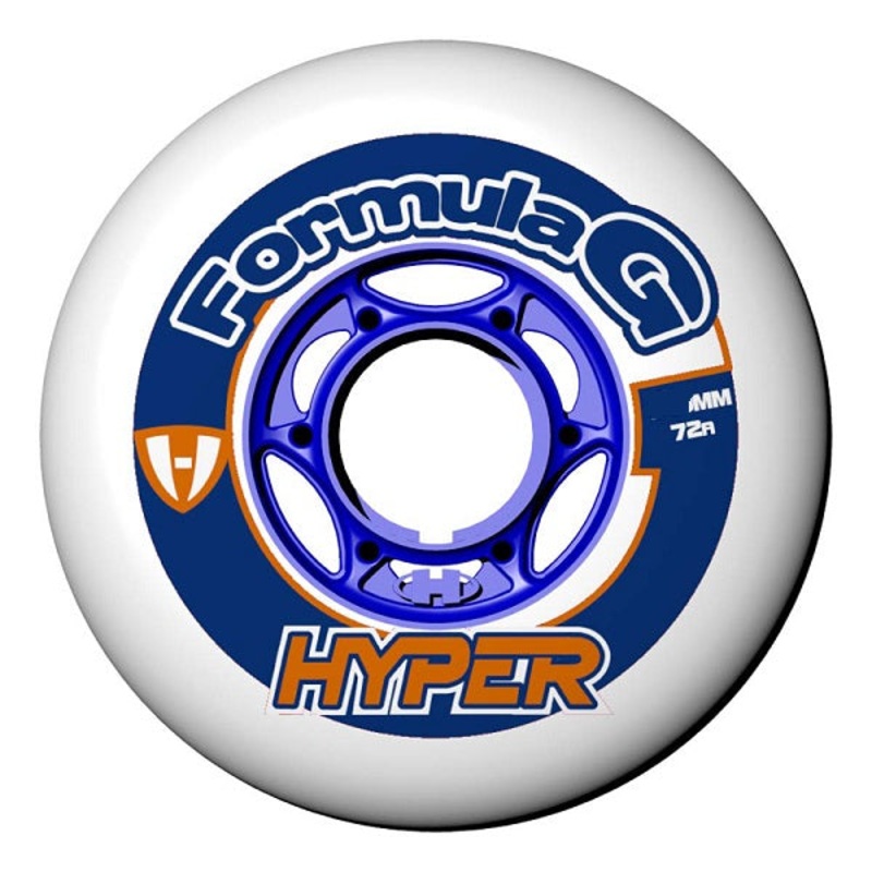 Hyper Formula G White Indoor Wheels - 80mm 72a