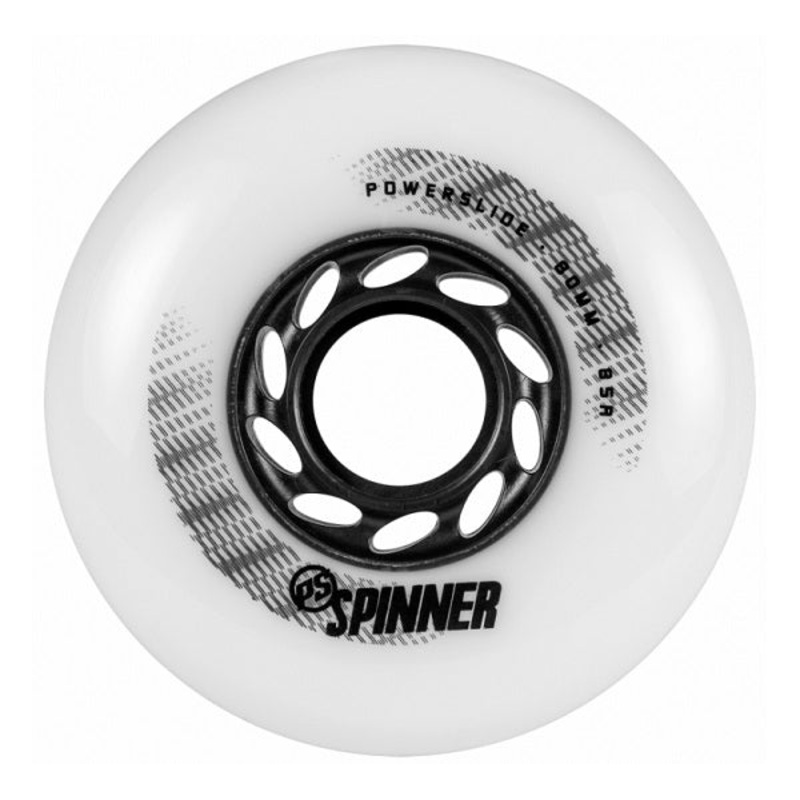 Powerslide Spinner White Wheels 80mm 88a - Set of 4