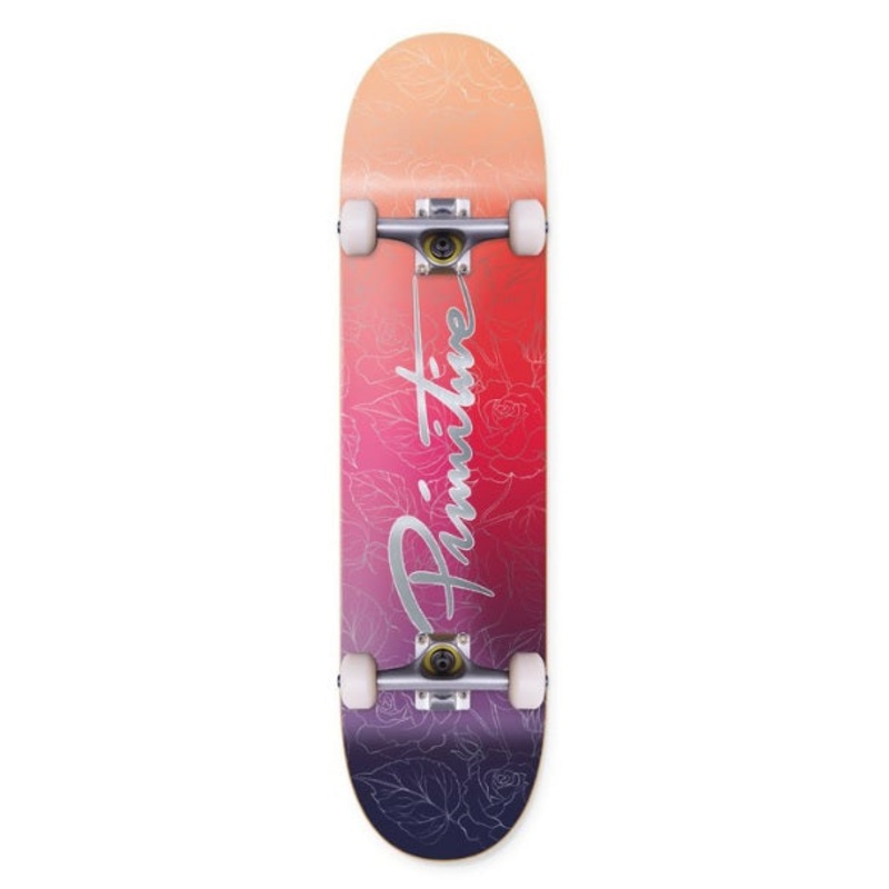 Primitive Nuevo Daybreak Red Skateboard - 8.125"