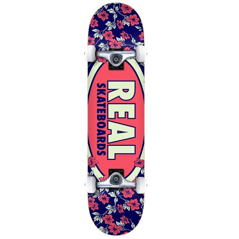Real Team Oval Blossoms Skateboard - 7.75"