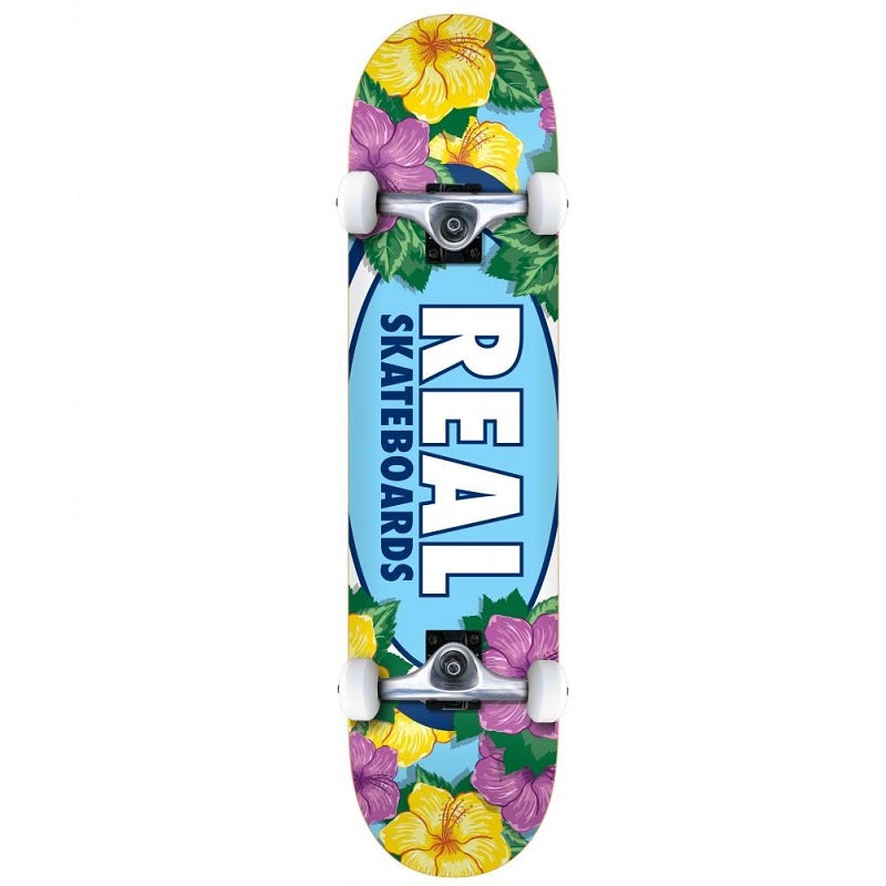 Real Team Oval Blossoms Skateboard - 8.0"