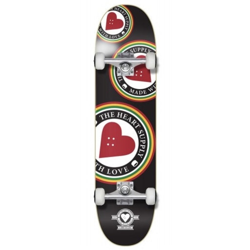 The Heart Supply Orbit Black Skateboard - 8.0"