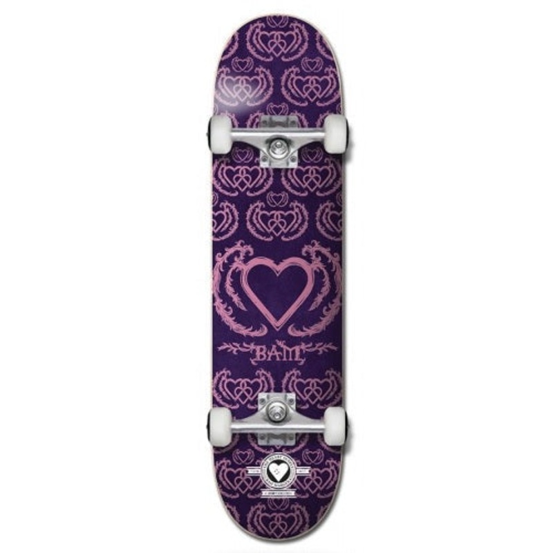 The Heart Supply United Pro Purple and Pink Skateboard - 7.75"